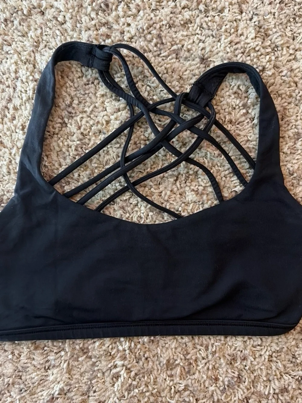 lululemon athletica Black Multi-Strap Sports Bra